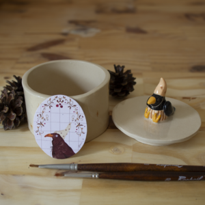Coffret – Boîte + sticker Coco le corbeau
